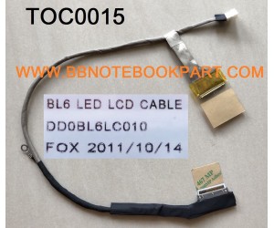TOSHIBA LCD Cable สายแพรจอ Satellite  L650 L650D L655 L655D   DD0BL6LC010   
